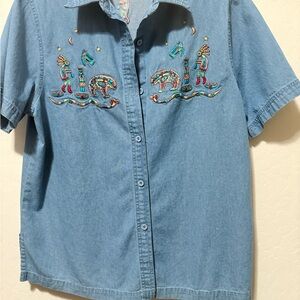 Passion-I Light Blue Denim Shirt